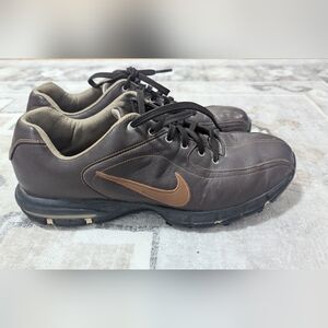 Nike Air Zoom Revive Golf Shoes Mens size 9  Brown Leather